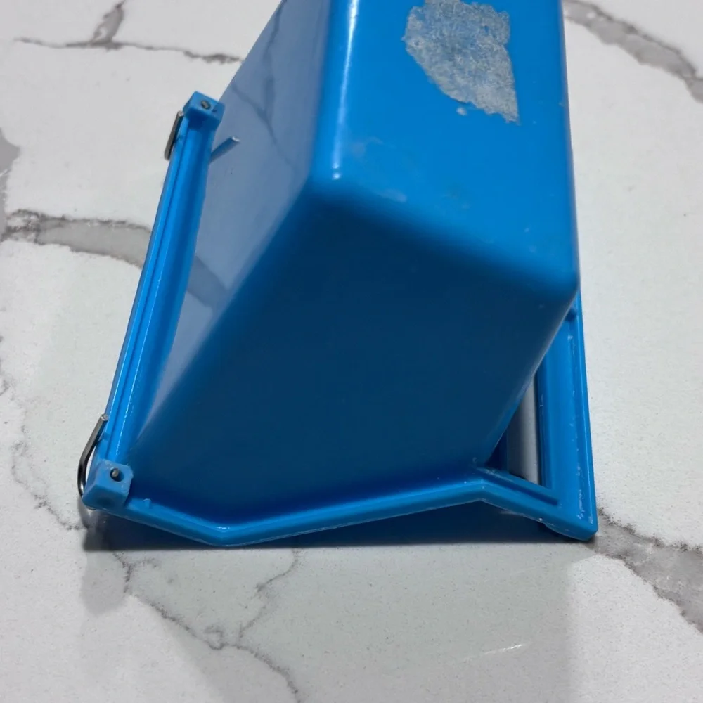 Pet Bird Cage Setup Play On Grooming Perches High Back Blue Food Water Cup